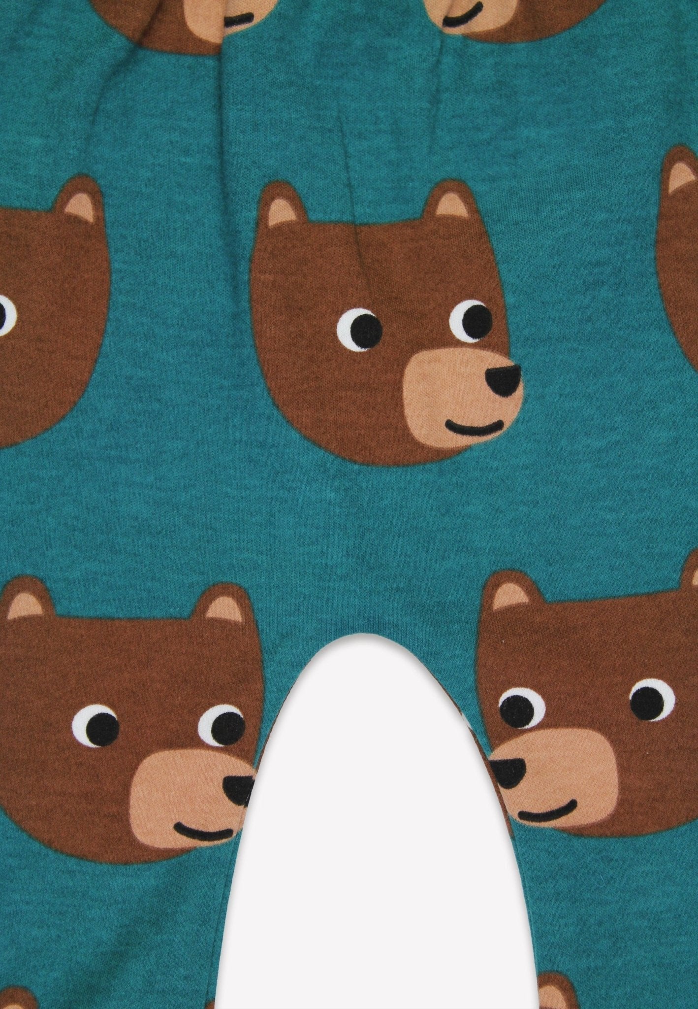 Organic Brown Bear Print Yoga Pants - Toby Tiger