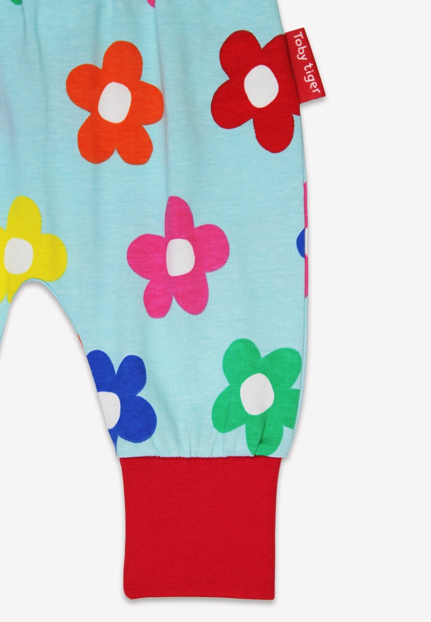 Organic Rainbow Bloom Print Yoga Pants - Toby Tiger