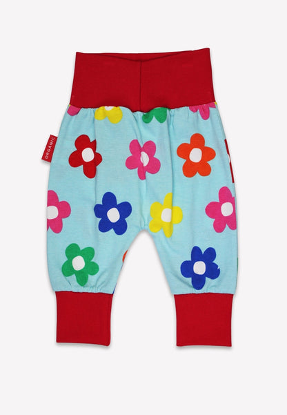 Organic Rainbow Bloom Print Yoga Pants - Toby Tiger