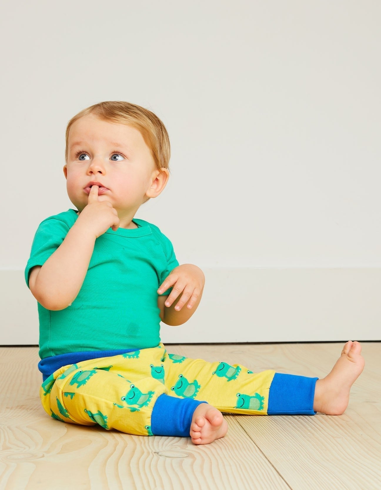 Organic Frog Print Yoga Pants - Toby Tiger UK Retail