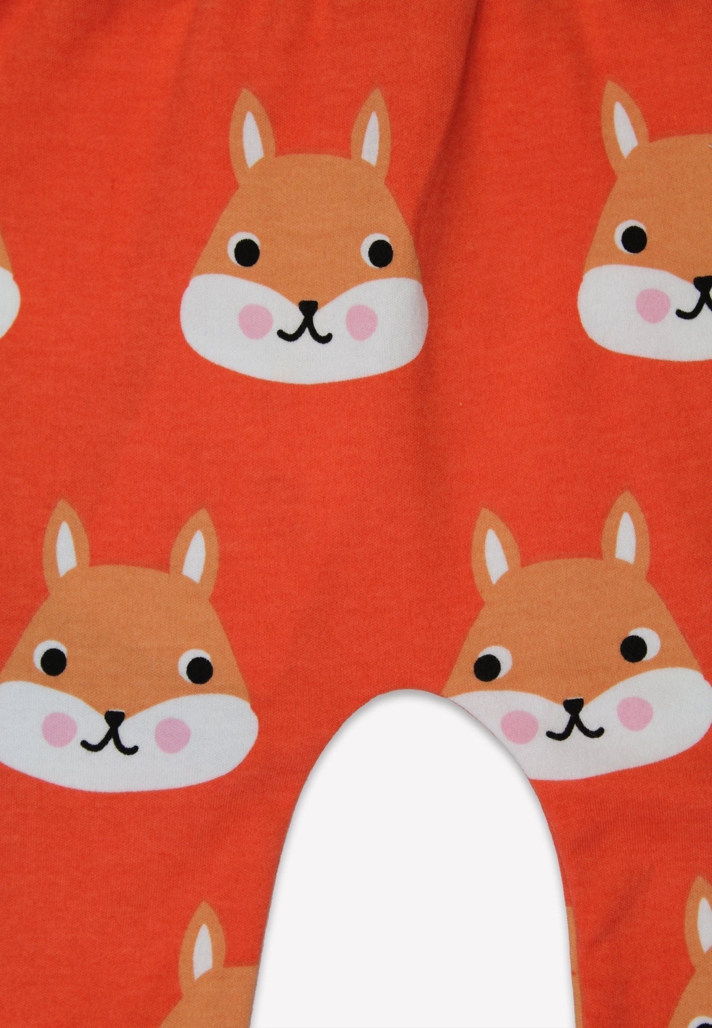 Organic Squirrel Print Yoga Pants by Toby Tiger, GOTS-certified, vetted by KIDDYKIND