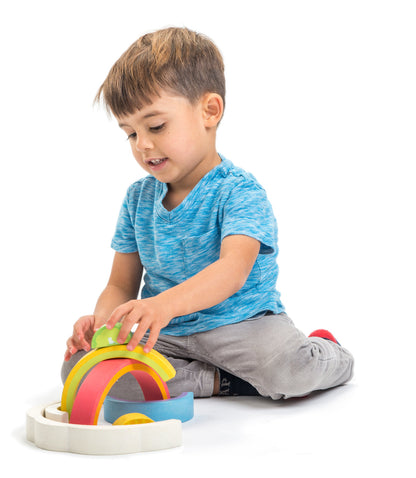Rainbow Tunnel — Montessori wooden toy UK | KIDDYKIND