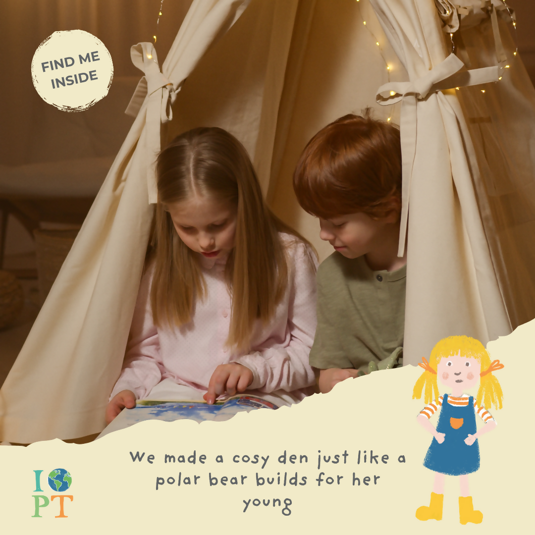 PROWLING POLAR BEARS - Children’s eco activity kit (Age 5+) | open-ended wooden toy for kids UK