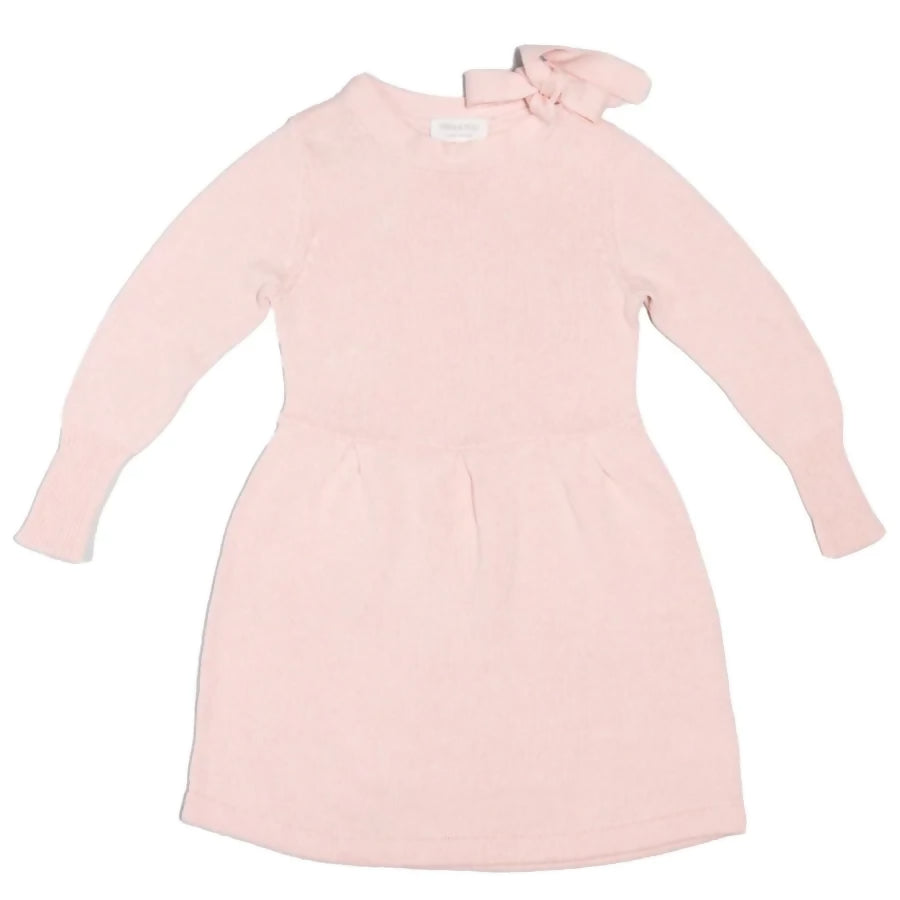 Ribbon Neck Dress - Cashmere & Organic Cotton