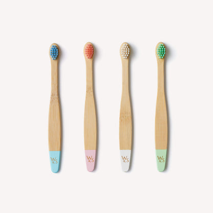 Babies' Bamboo Toothbrush with Extra-Soft Bristles - 4 Pack