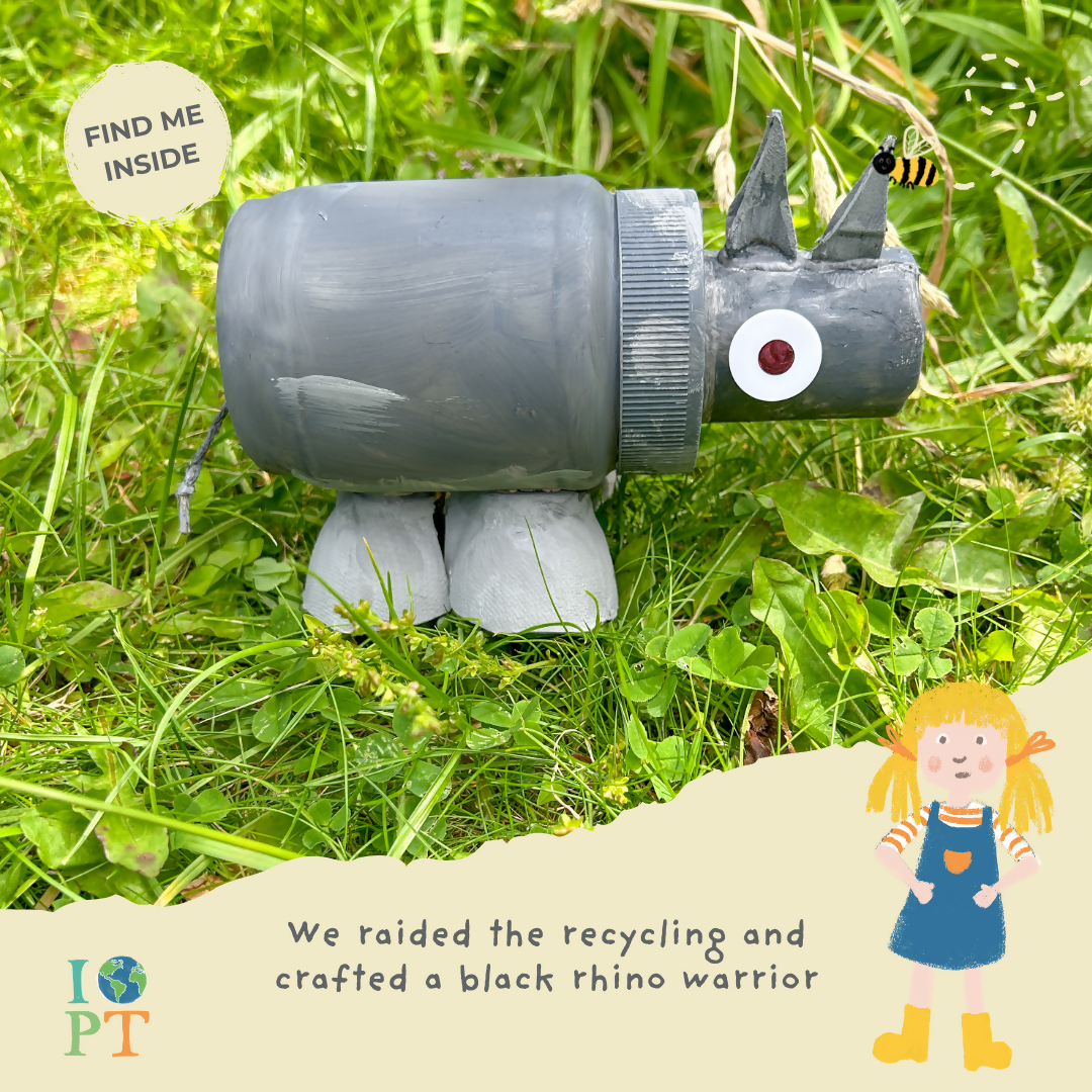 BLACK RHINO WARRIORS - Children’s eco activity kit (Age 5+) | natural wooden toy for toddlers UK