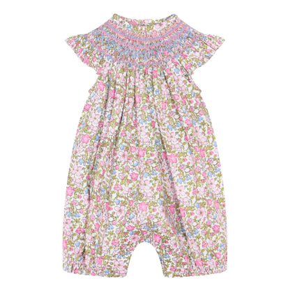 Casilda Handsmocked Baby Girl Playsuit