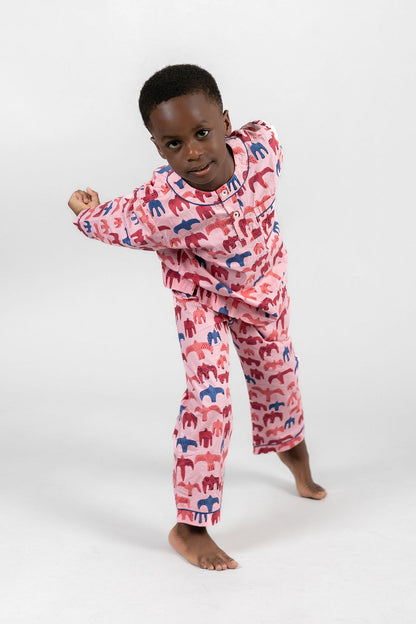 Natural baby sleep: bird song - organic cotton kids pyjama set | KIDDYKIND
