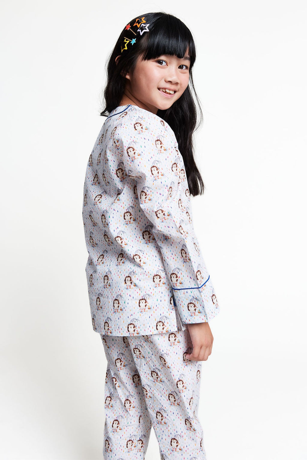 raindrops keep falling - organic cotton kids pyjama set
