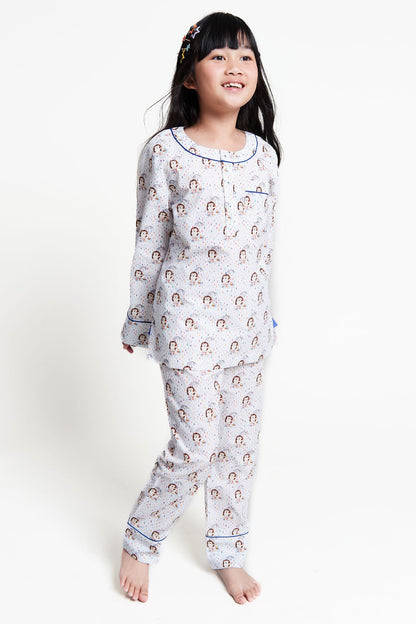 raindrops keep falling - organic cotton kids pyjama set
