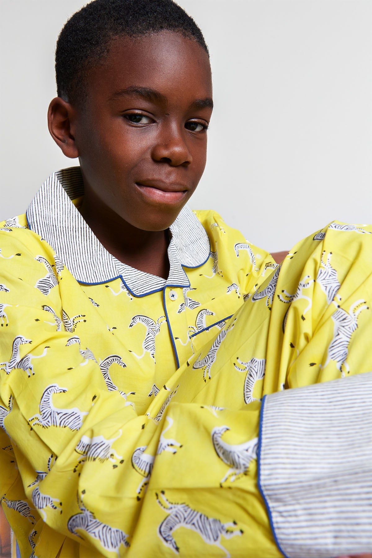 zebra strides - organic cotton kids pyjama set