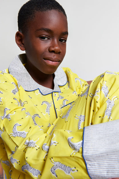 zebra strides - organic cotton kids pyjama set