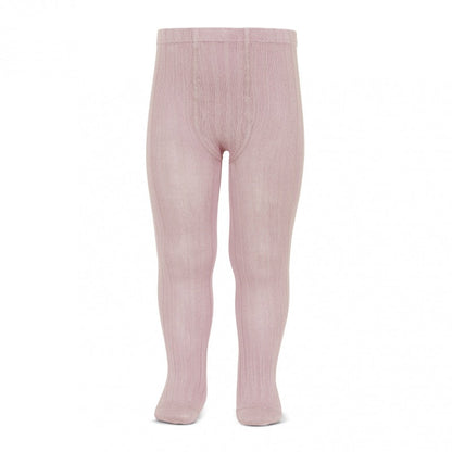 Ribbed Tights - Dusty Pink