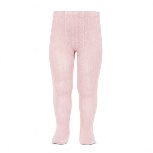 Ribbed Tights - Baby Pink