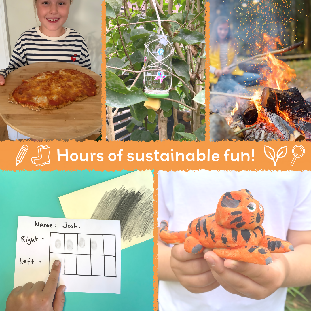 TERRIFIC TIGERS - Children’s eco activity kit (Age 5+) | open-ended wooden toy for kids UK