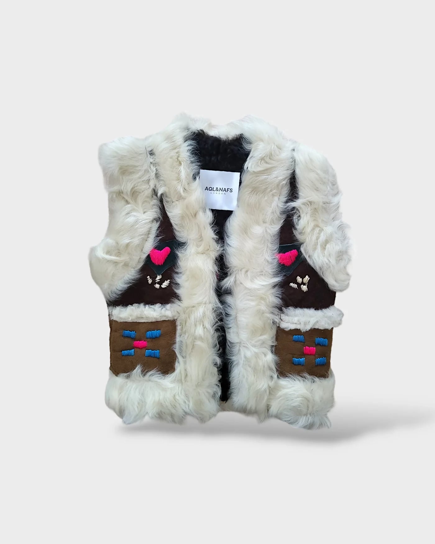 Aqls & Nafs afghani gillet handcrafted kids outerwear