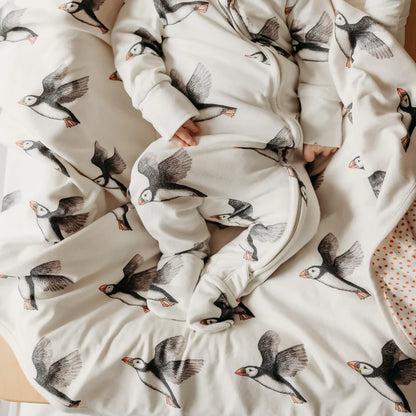 Puffin_blanket_and_puffin_sleepsuit