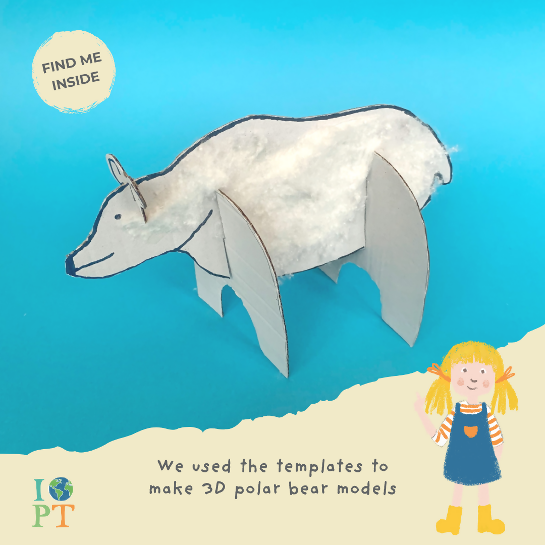 PROWLING POLAR BEARS - Children’s eco activity kit (Age 5+) | open-ended wooden toy for kids UK