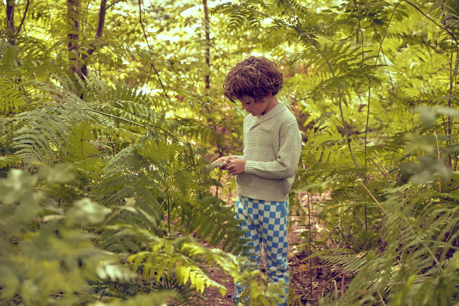 Shawl Waffle Knit Jumper - Cashmere & Organic Cotton