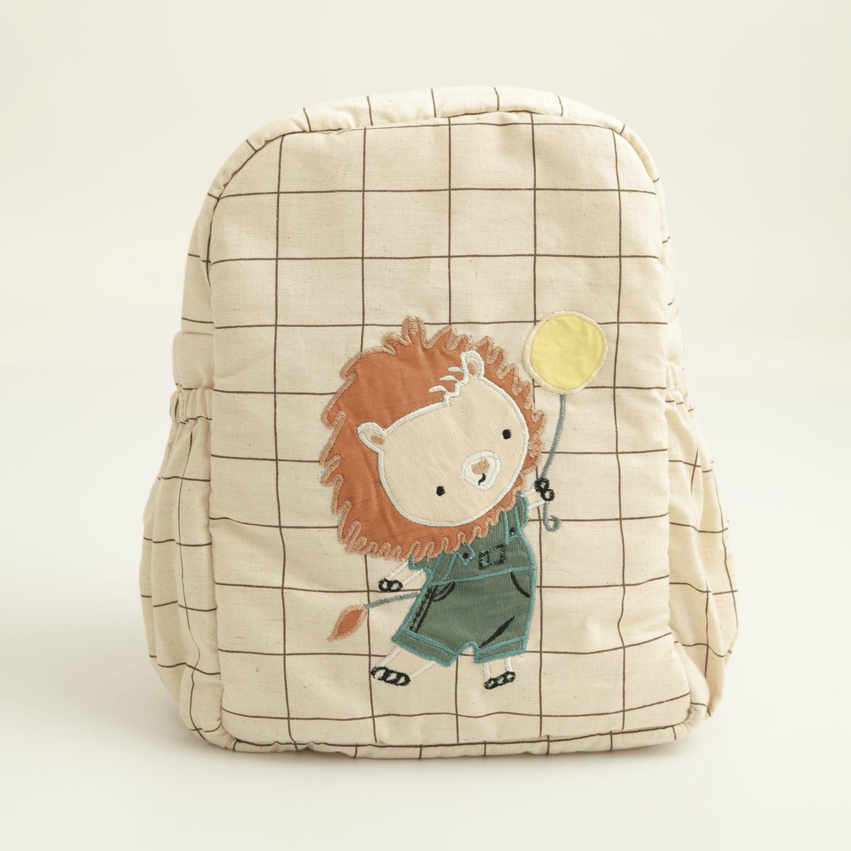 Zoey Balloon King hand-embroidered hot air balloons cotton kids backpack