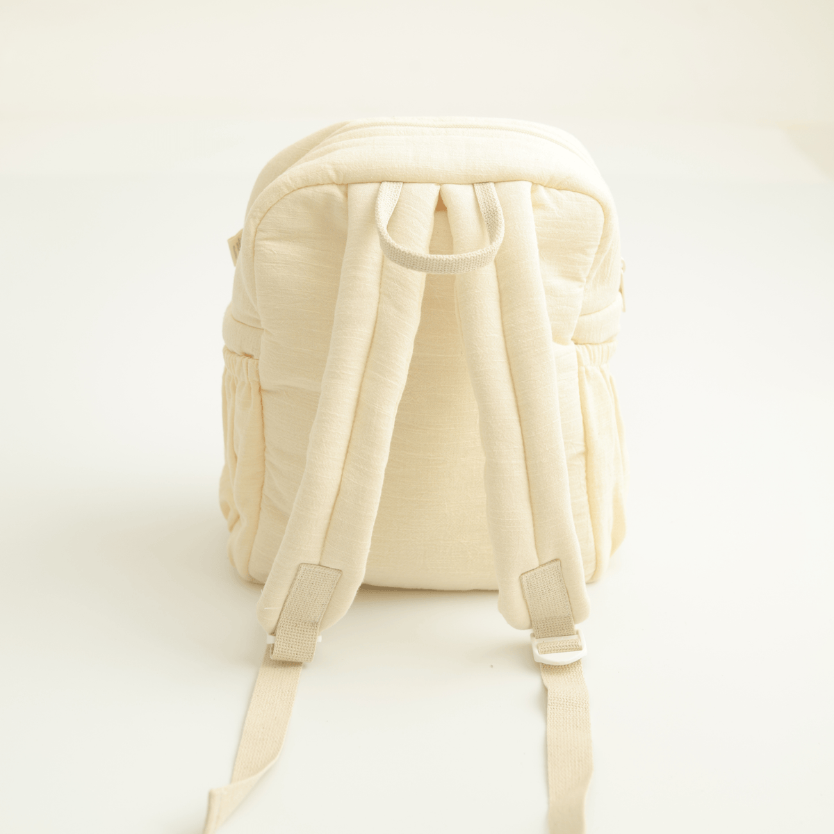 Zoey Football Club hand-embroidered football cotton kids backpack, view 4