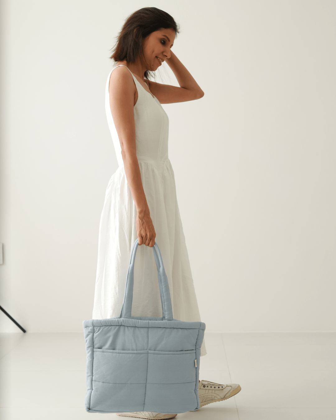 Zoey Frost cotton tote nappy bag, view 5