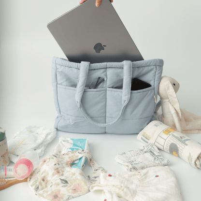 Zoey Frost cotton tote nappy bag, view 7