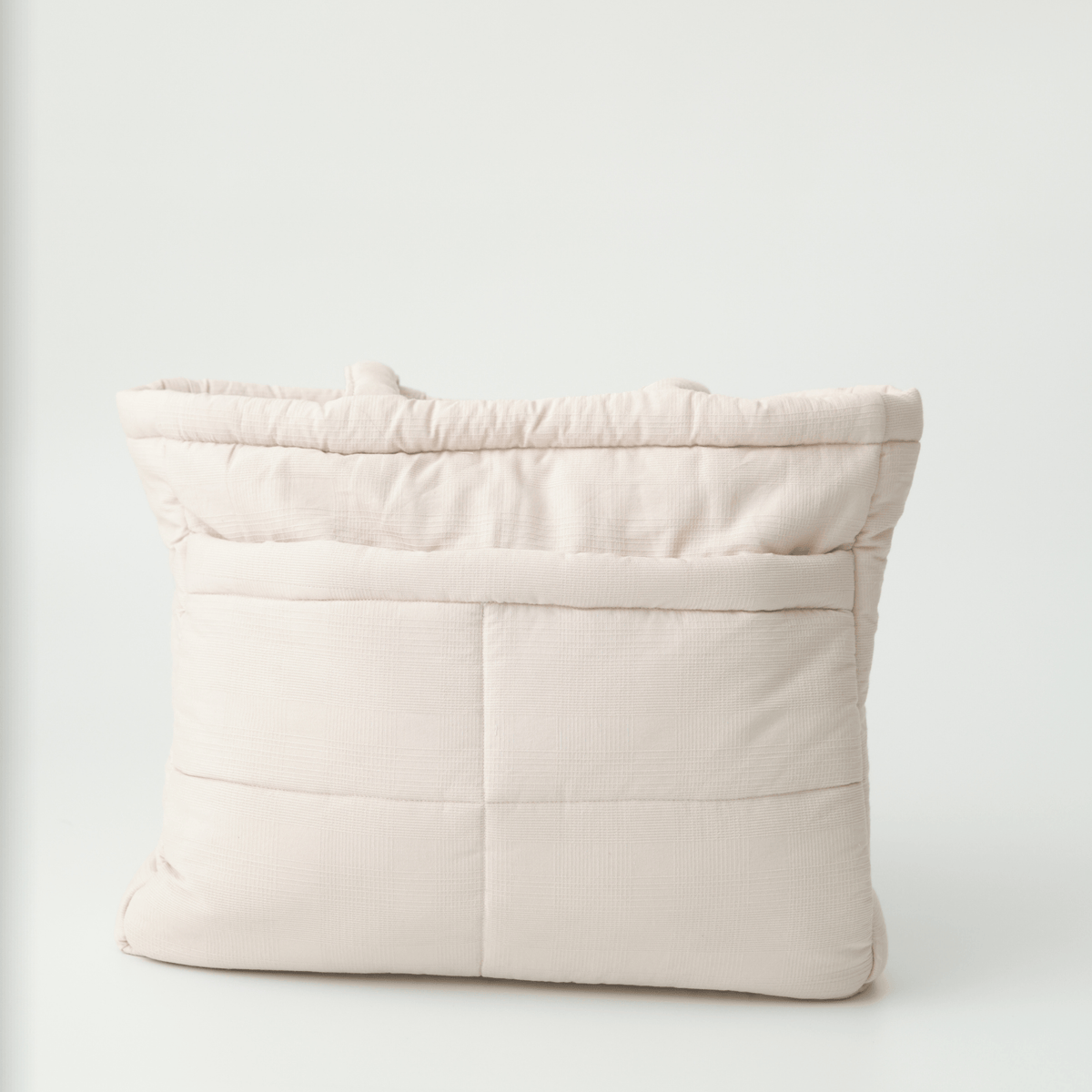 Zoey Vanilla cotton tote nappy bag, view 10