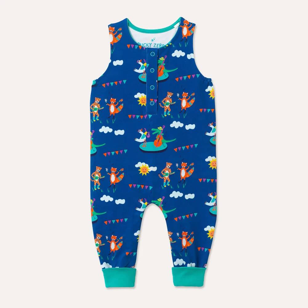 Organic Cotton Festival Fun Sleeveless Romper