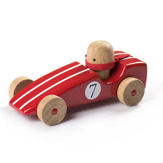 Solid Oak Toy Car