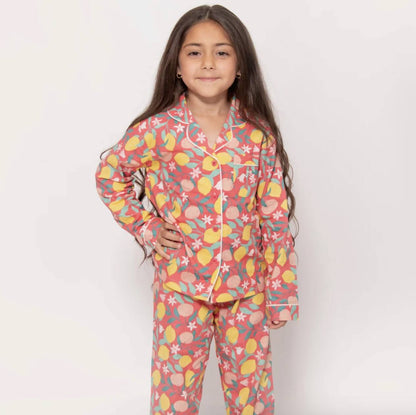 Lemon Grove Organic Cotton Button-up Pyjamas