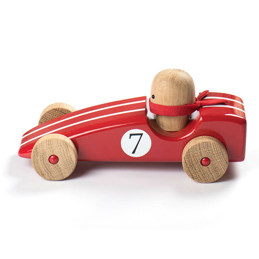 Solid Oak Toy Car