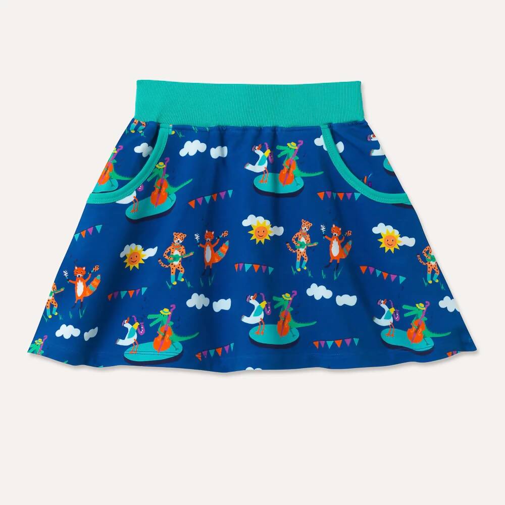 Organic Cotton Festival Fun Skirt with Pockets