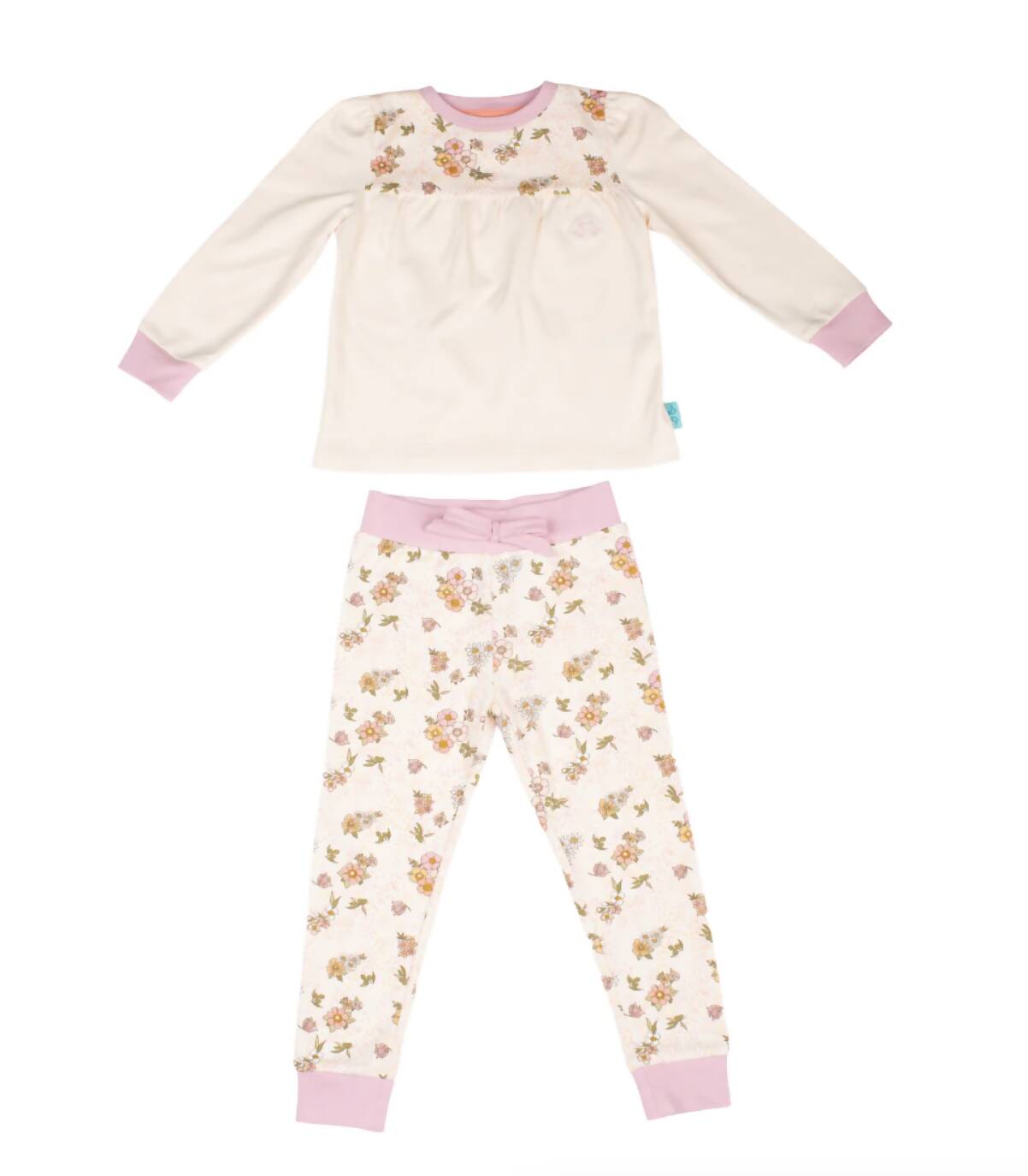 organic cotton floral kids pyjamas Luca and Rosa , organic cotton kids pyjamas, organic kids pyjamas