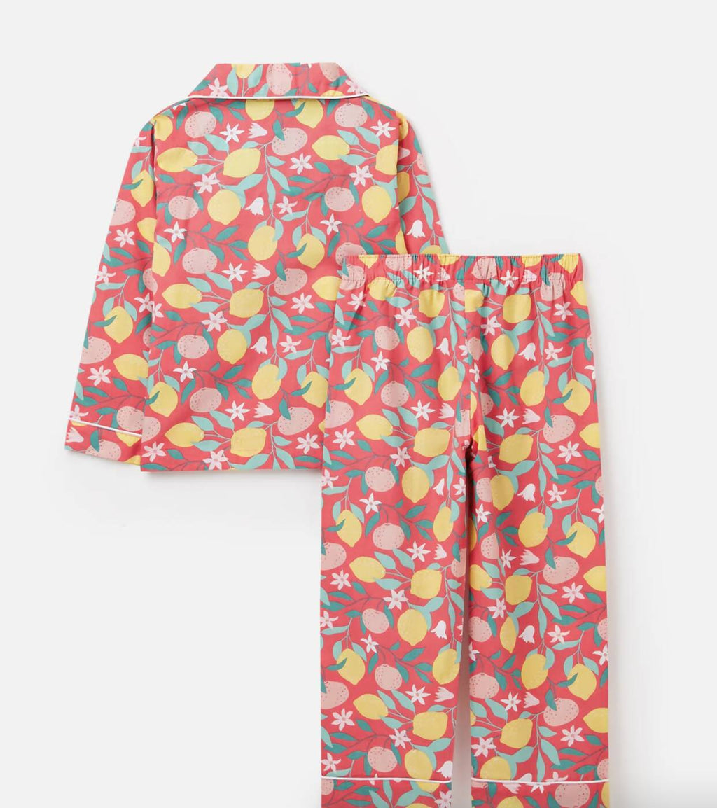 Lemon Grove Organic Cotton Button-up Kids Pyjamas