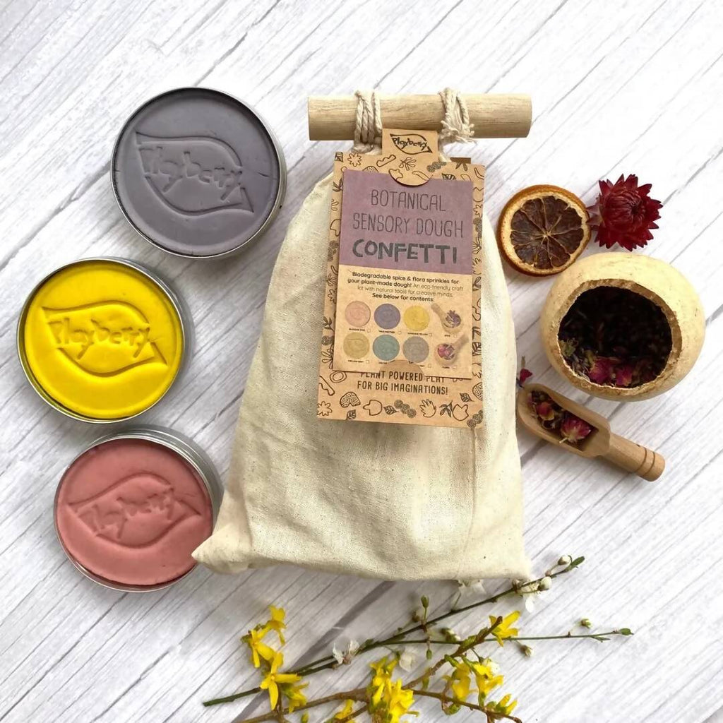 Biodegradable Natural Dough Confetti - Botanical Flora Kit