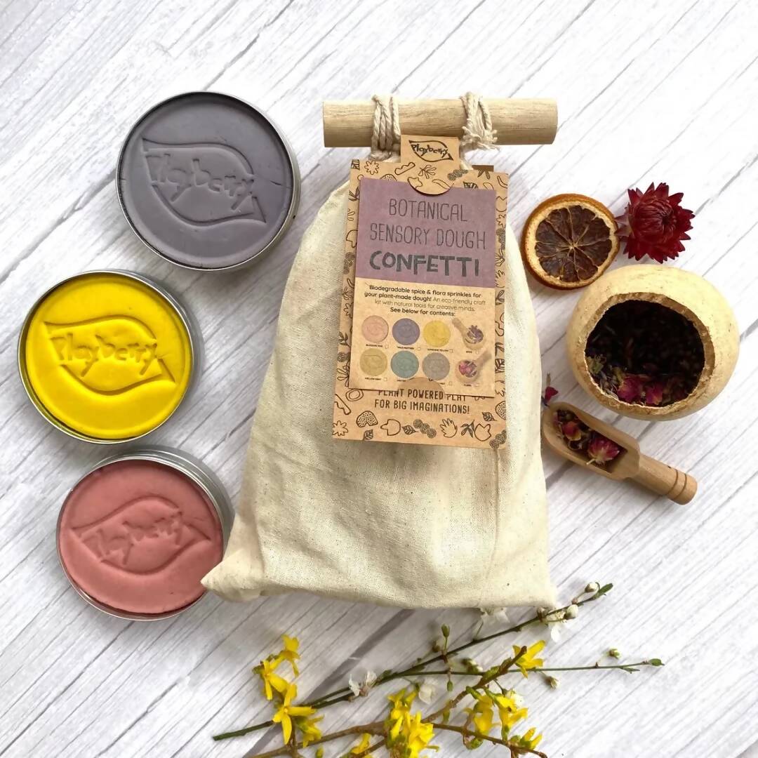 Biodegradable Natural Dough Confetti - Botanical Flora Kit