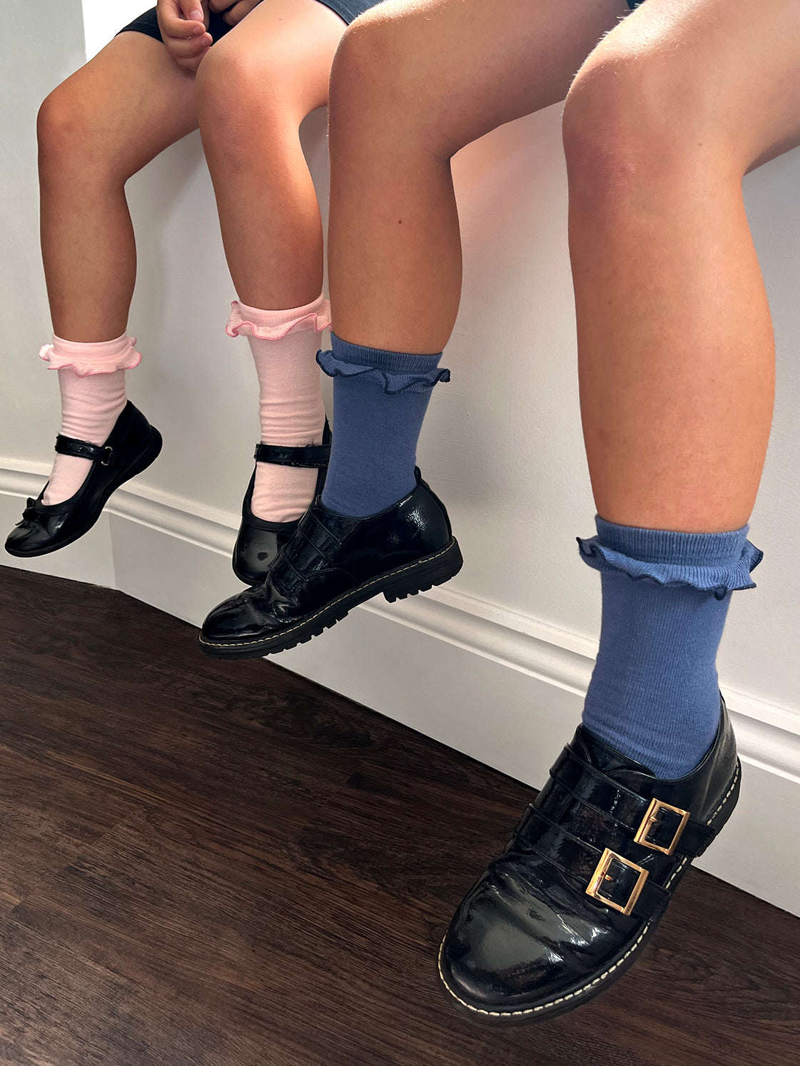5pk Kids Cotton Frilly Ankle Socks - Pastel
