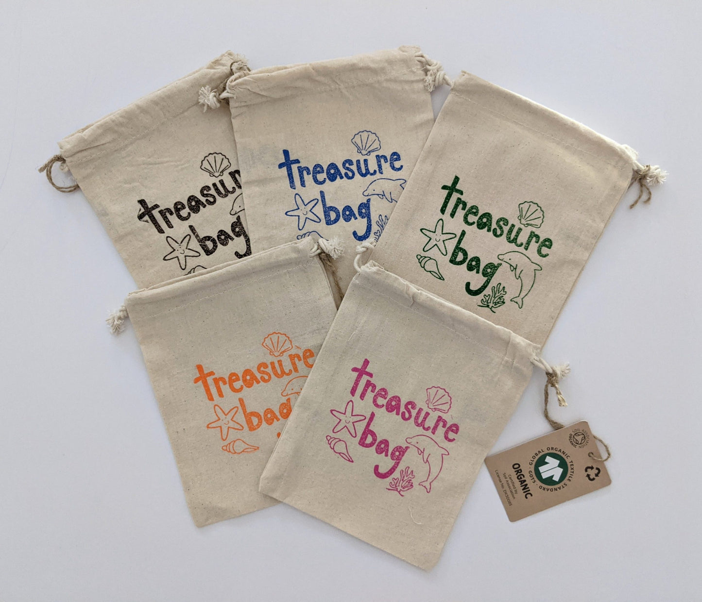 Organic Cotton Treasure Bags
