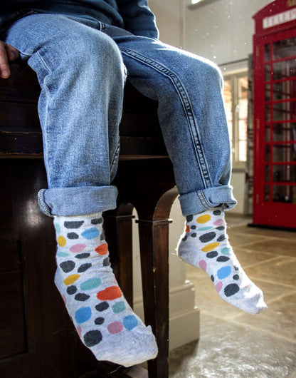3pk Kids Cotton Spots Ankle Socks