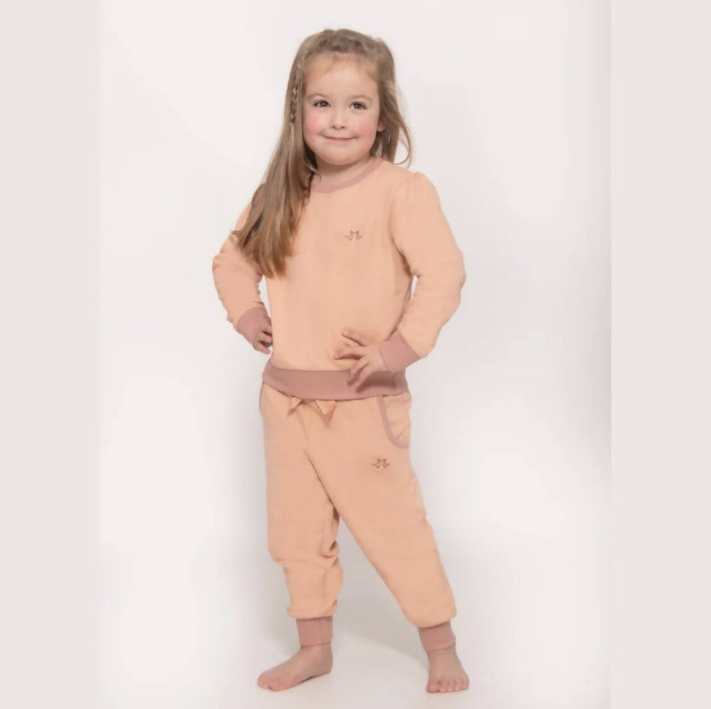 Organic Cotton Pink Jersey Lounge Set