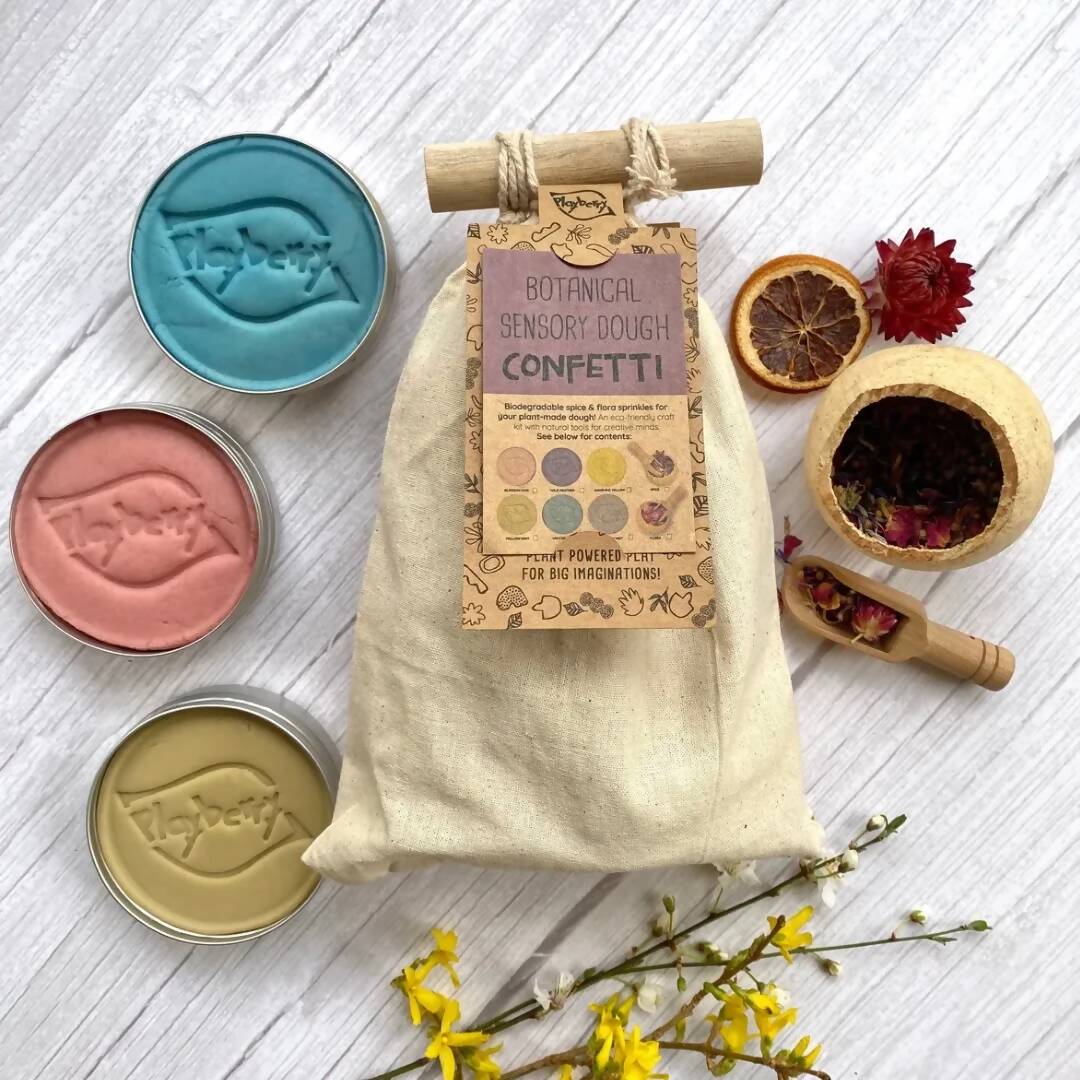 Biodegradable Natural Dough Confetti - Botanical Flora Kit