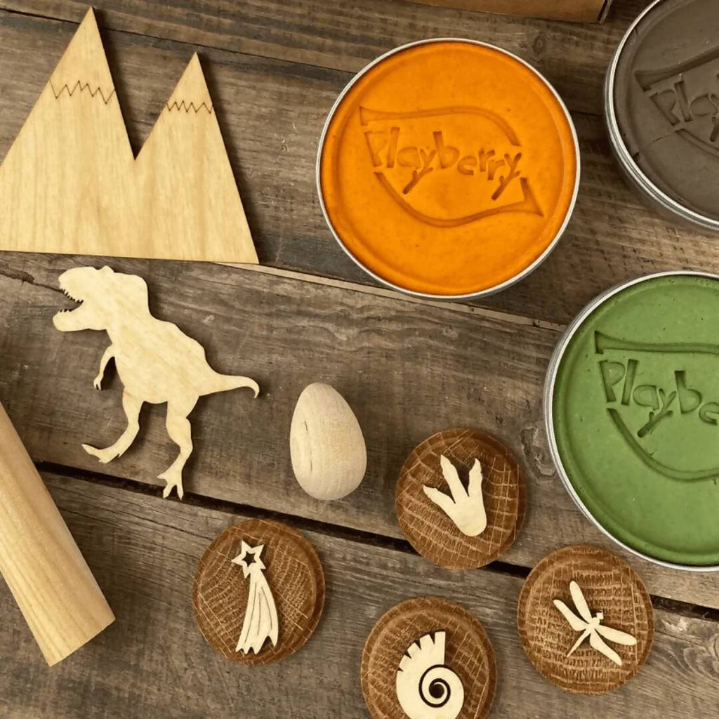 Dinosaur Theme Natural Dough Kit