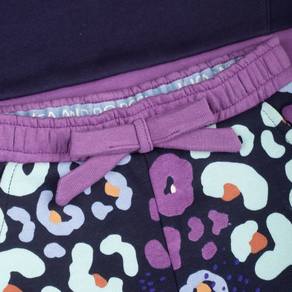 Navy Leopard Organic Cotton Lounge Set