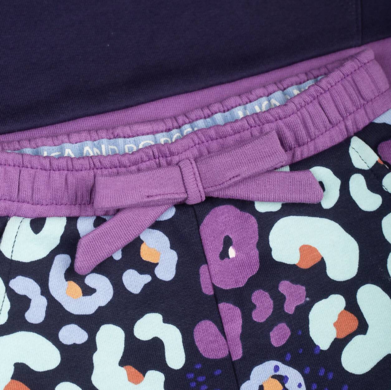 Navy Leopard Organic Cotton Lounge Set