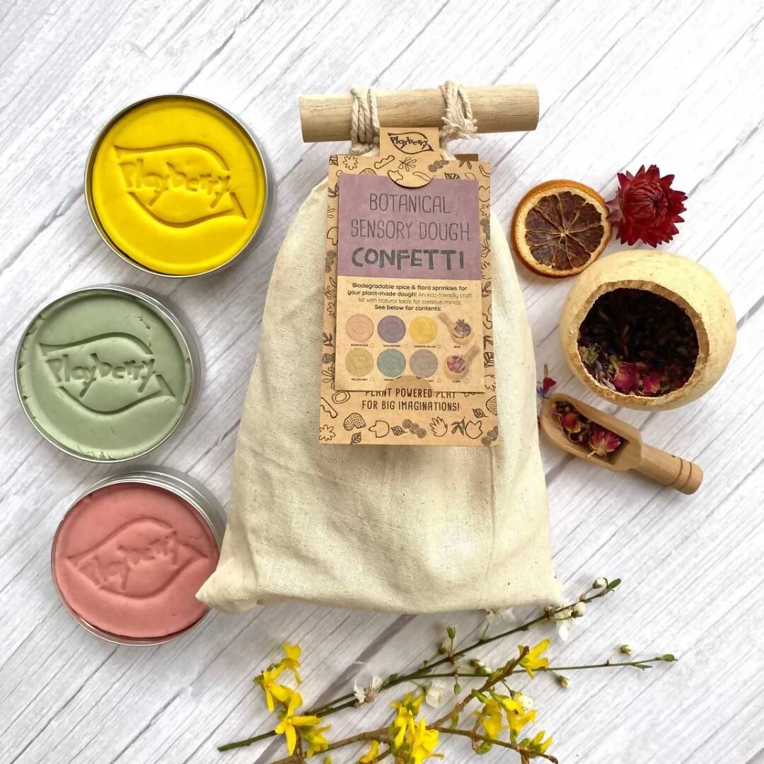 Biodegradable Natural Dough Confetti - Botanical Flora Kit