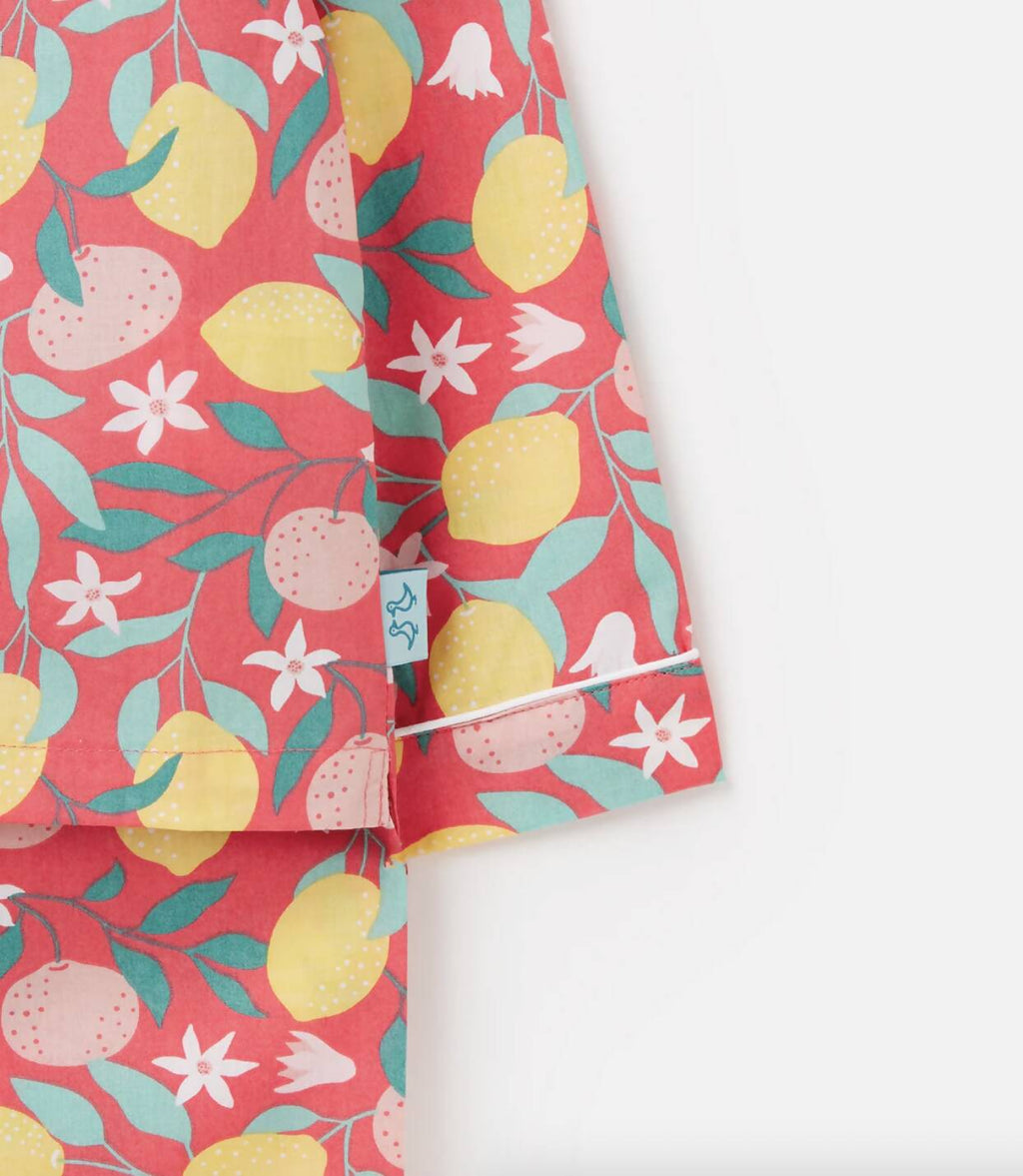 Lemon Grove Organic Cotton Button-up Kids Pyjamas
