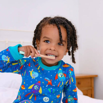 Organic Cotton Kids' Pyjamas with Space Adventure Print