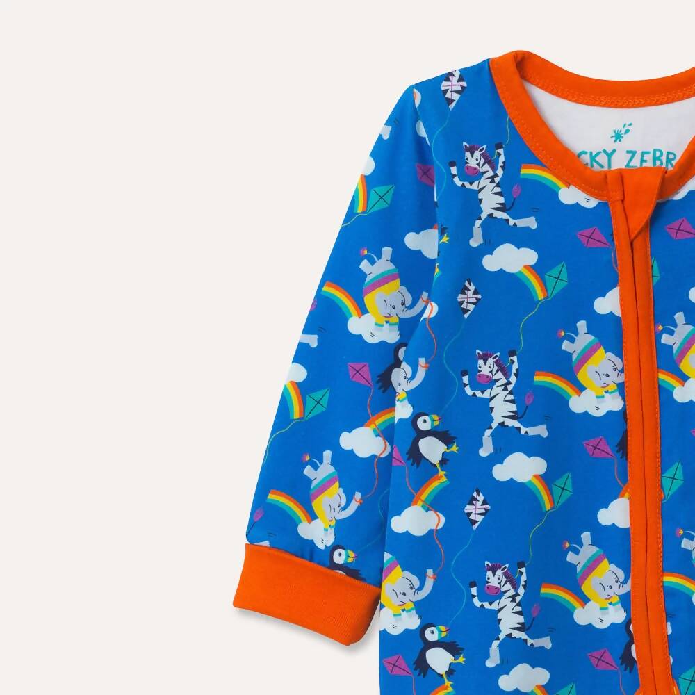 Ducky_Zebra_Unisex_Organic_Cotton_Baby_Long_Sleeve_Zip_Up_Romper_With_Colourful_Kite_Flying_Repeat_Print_Close_Up_Top_Half_Roll_Up_Arm_Cuff_1000x.jpg