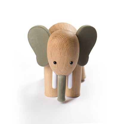 Solid Oak Elephant